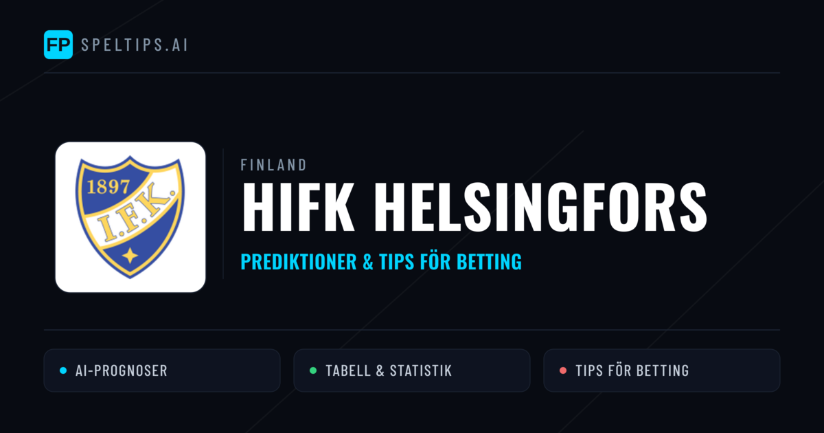 HIFK Helsingfors Prognoser & Statistik