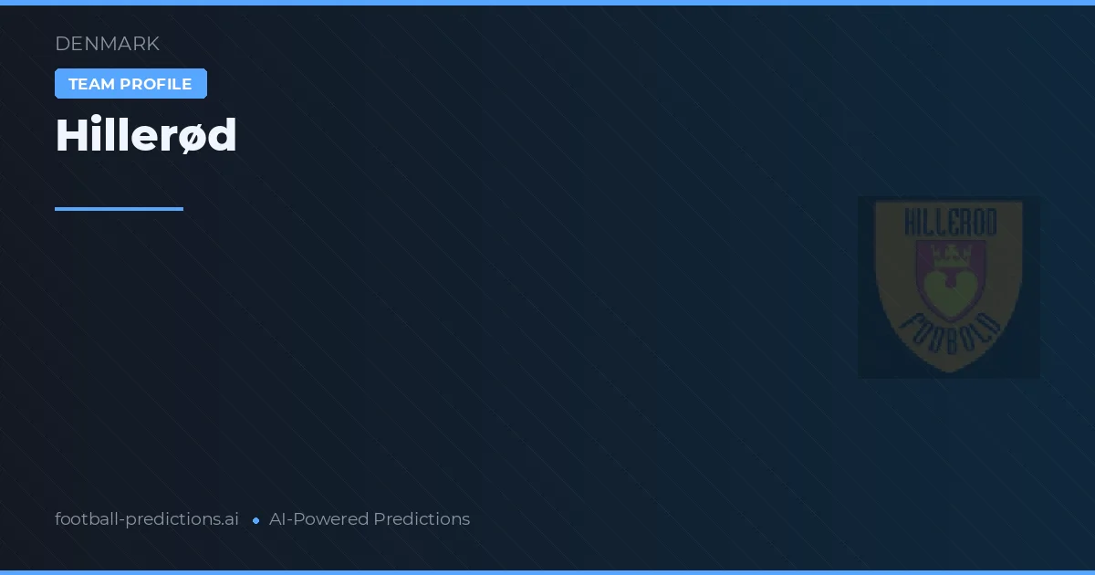 Hillerød Prognoser & Statistik