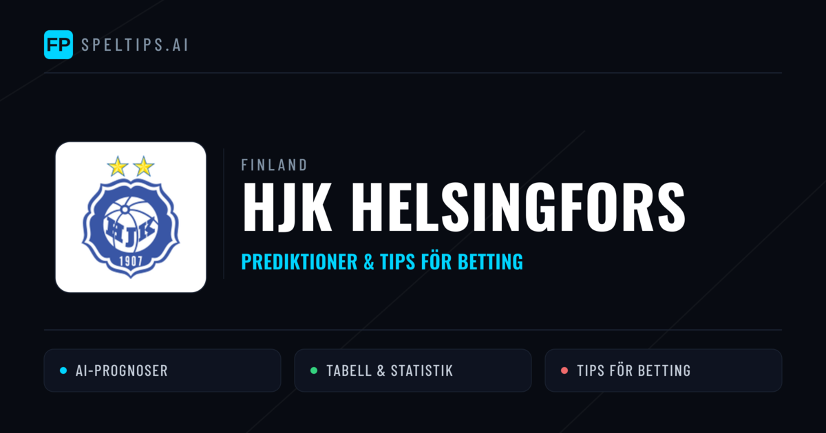 HJK Helsingfors Prognoser & Statistik
