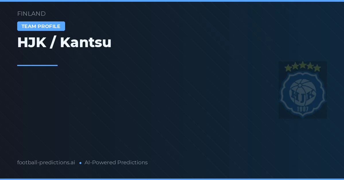 HJK / Kantsu Prognoser & Statistik