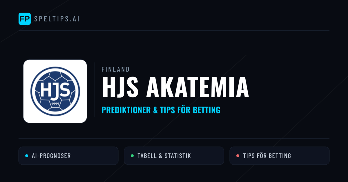 HJS Akatemia Prognoser & Statistik