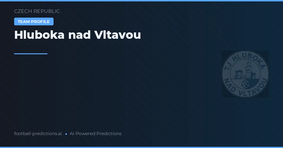 Hluboká nad Vltavou Prognoser & Statistik