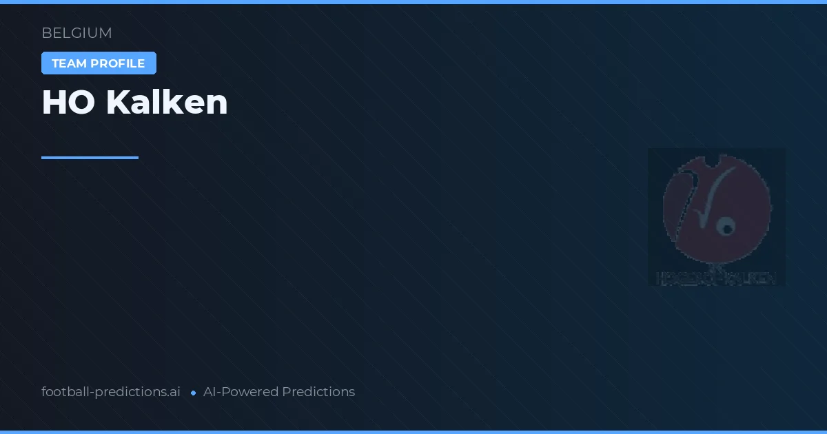 HO Kalken Prognoser & Statistik