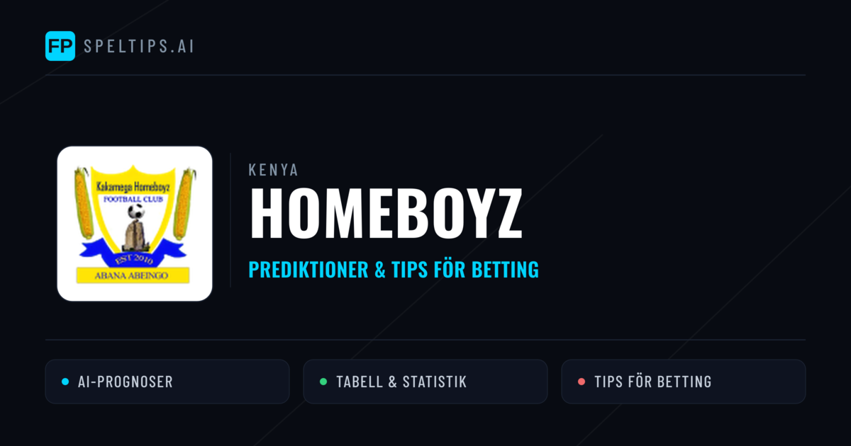 Homeboyz Prognoser & Statistik