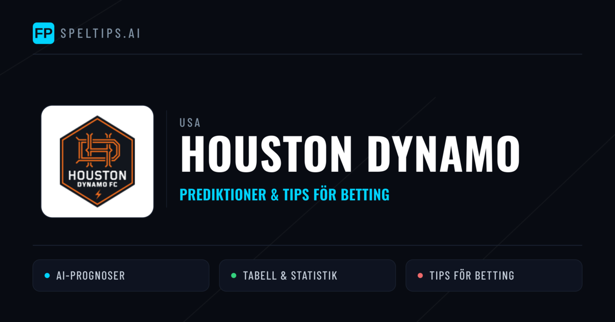 Houston Dynamo Prognoser & Statistik