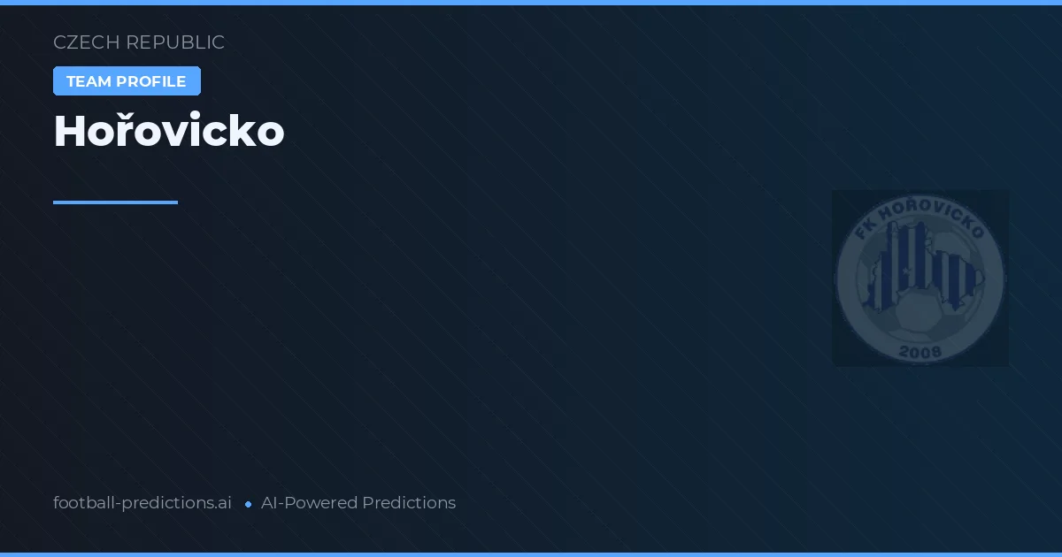 Hořovicko Prognoser & Statistik