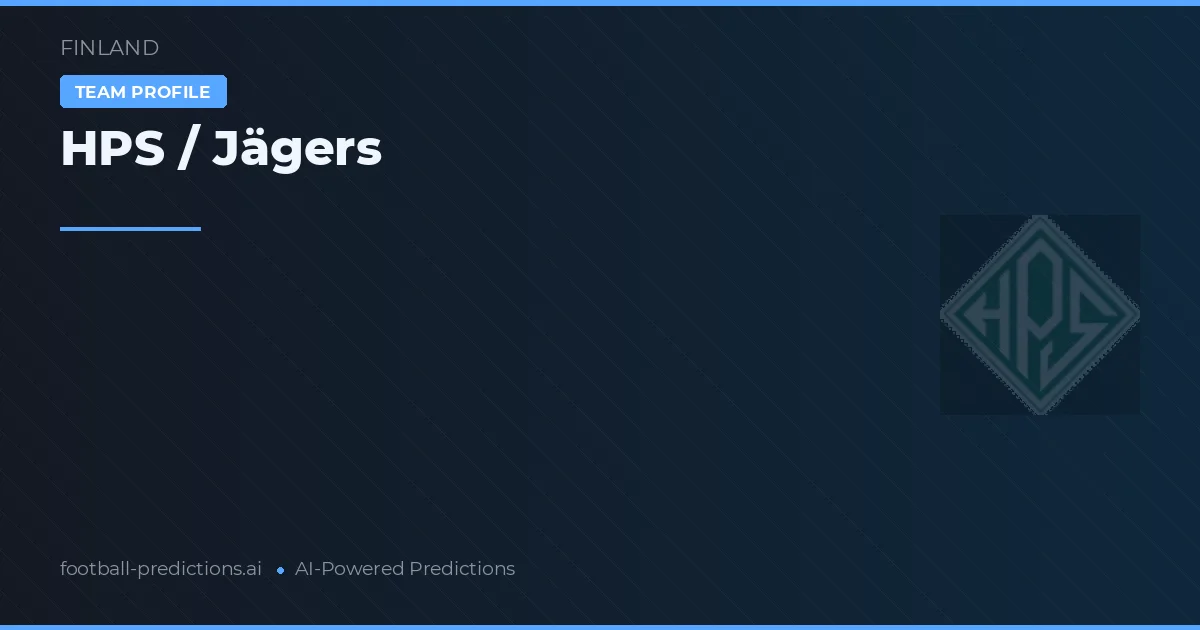 HPS / Jägers Prognoser & Statistik