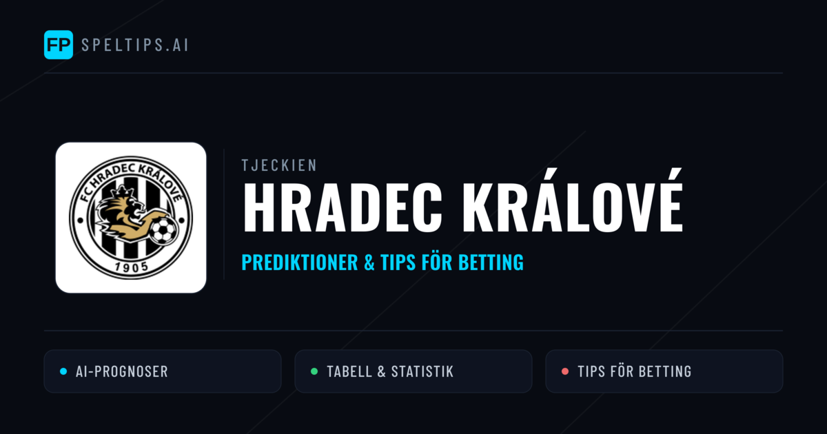 Hradec Králové Prognoser & Statistik
