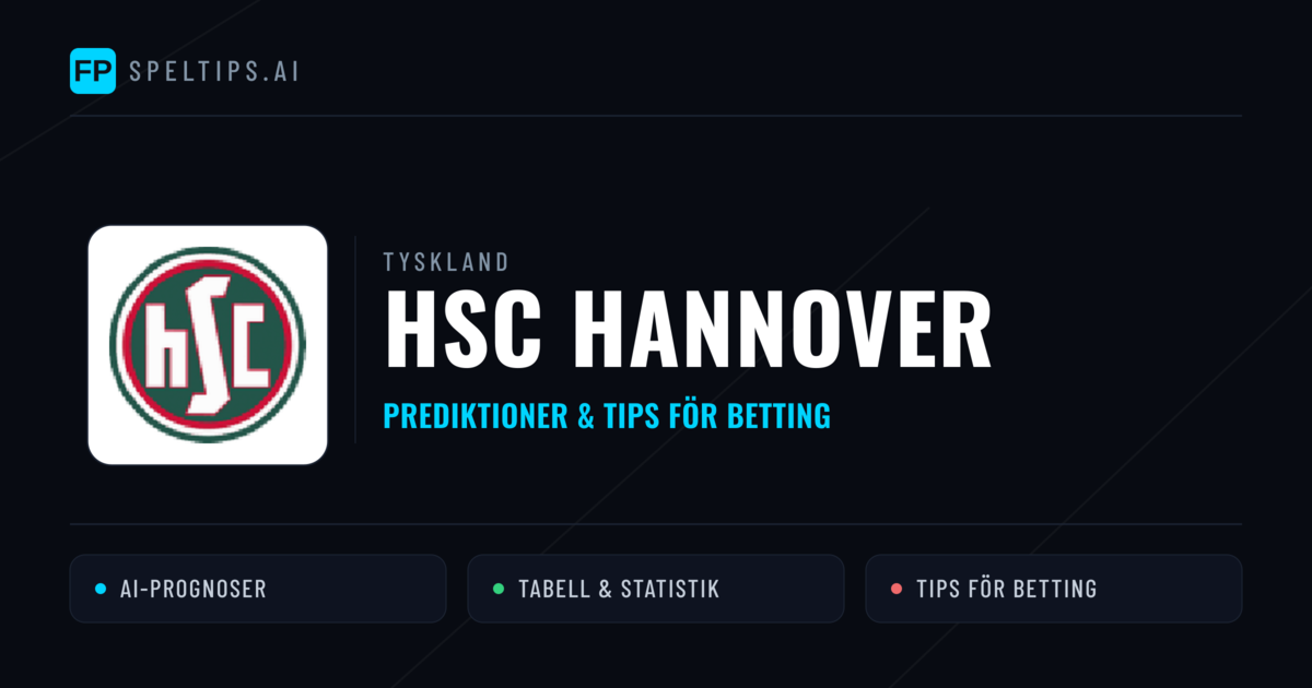 HSC Hannover Prognoser & Statistik