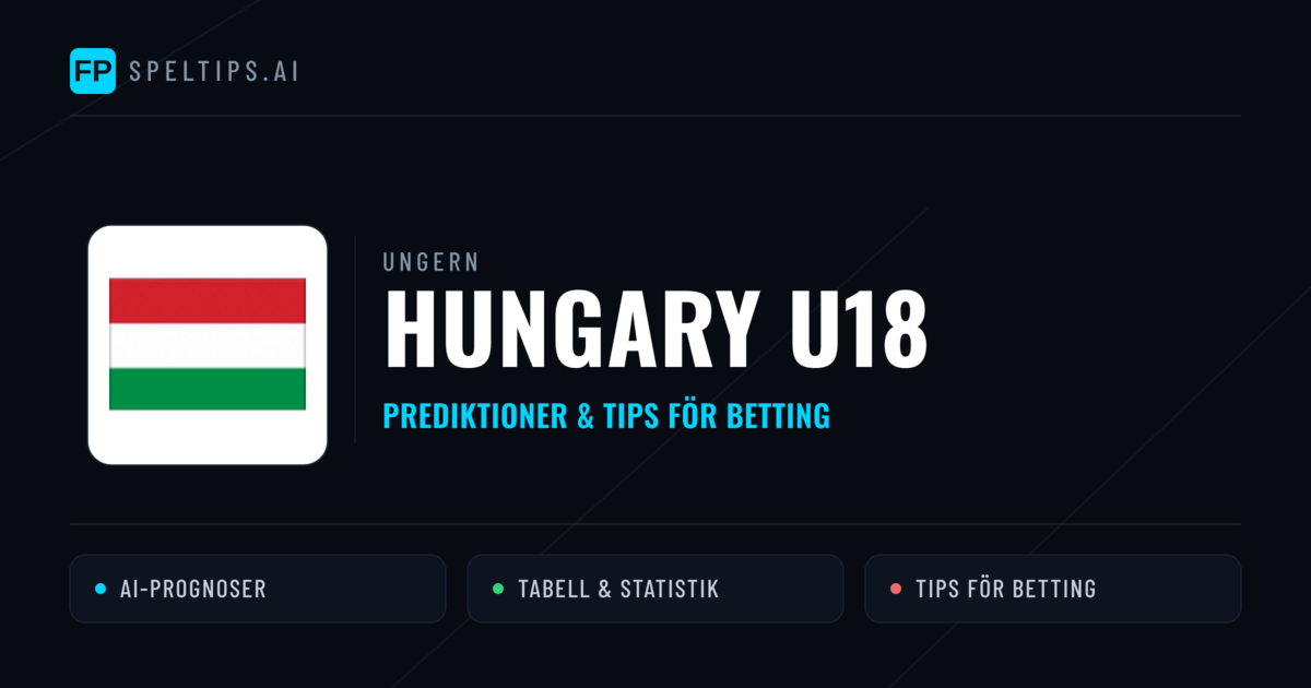 Hungary U18 Prognoser & Statistik