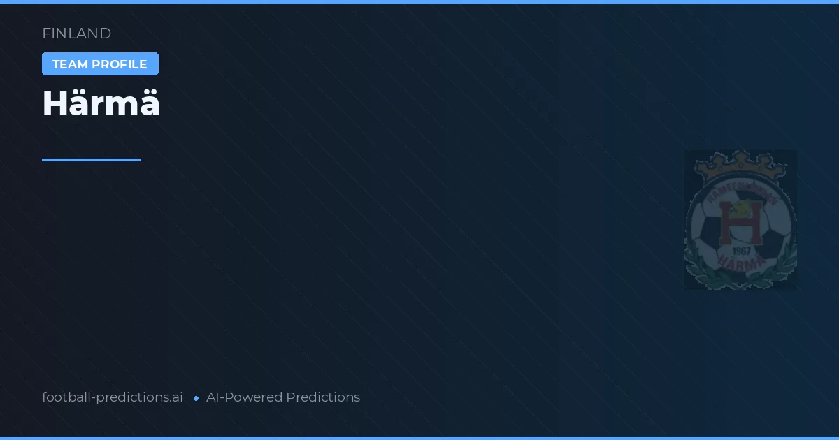 Härmä Prognoser & Statistik