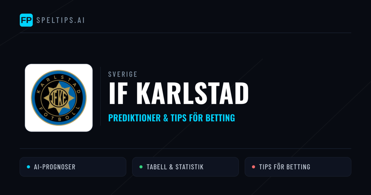IF Karlstad Prognoser & Statistik