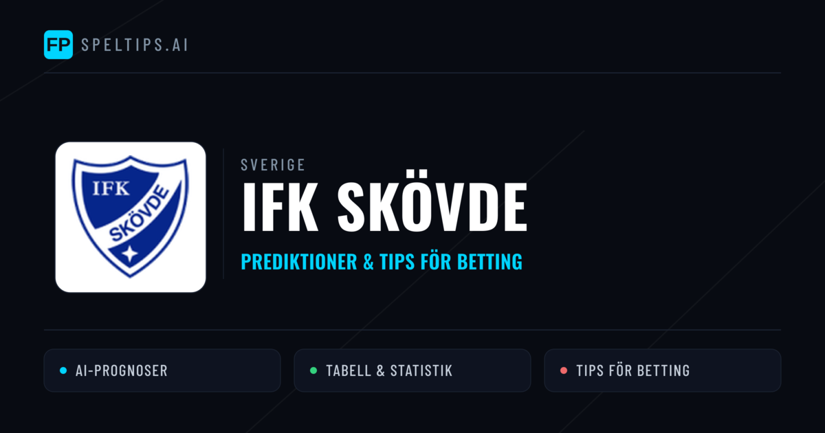 IFK Skövde Prognoser & Statistik