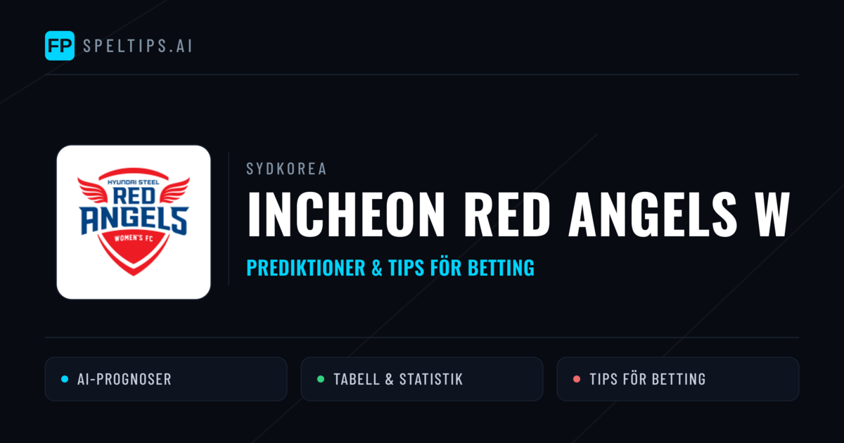 Incheon Red Angels W Prognoser & Statistik