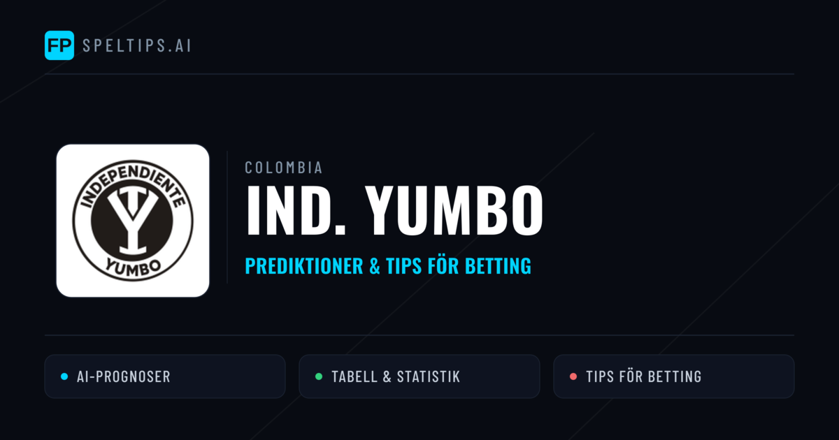 Ind. Yumbo Prognoser & Statistik