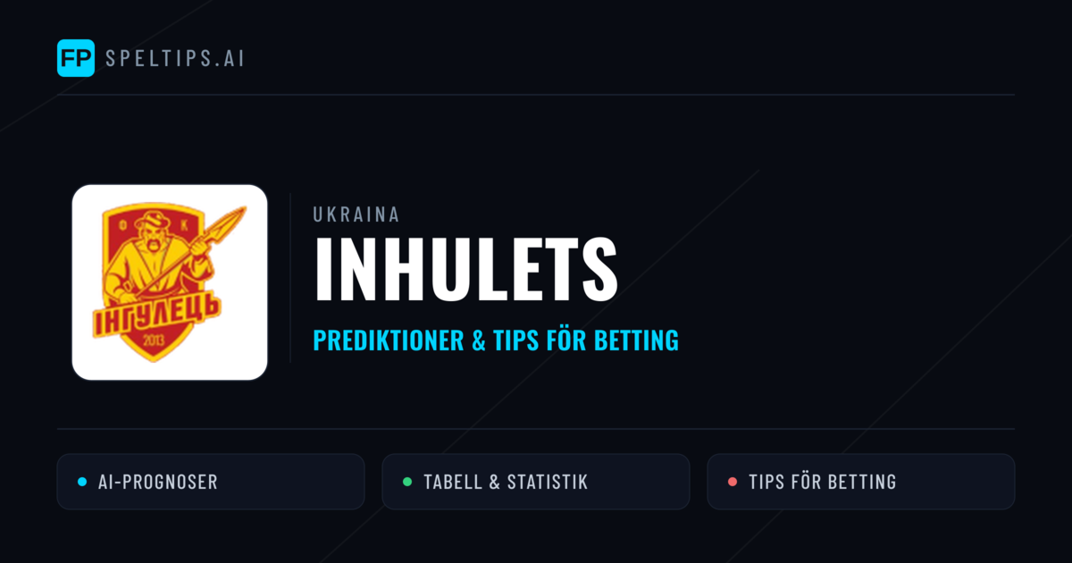 Inhulets Prognoser & Statistik