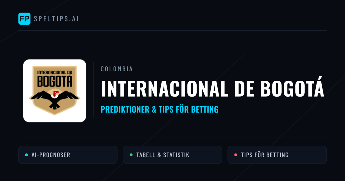 Internacional de Bogotá Prognoser & Statistik