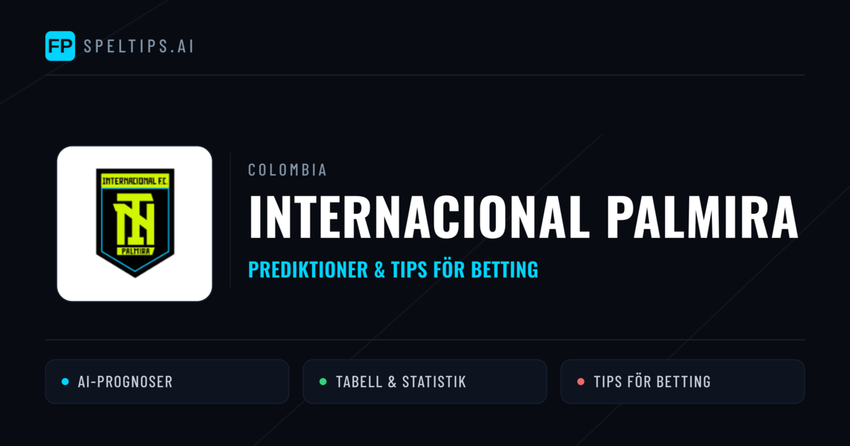 Internacional Palmira Prognoser & Statistik