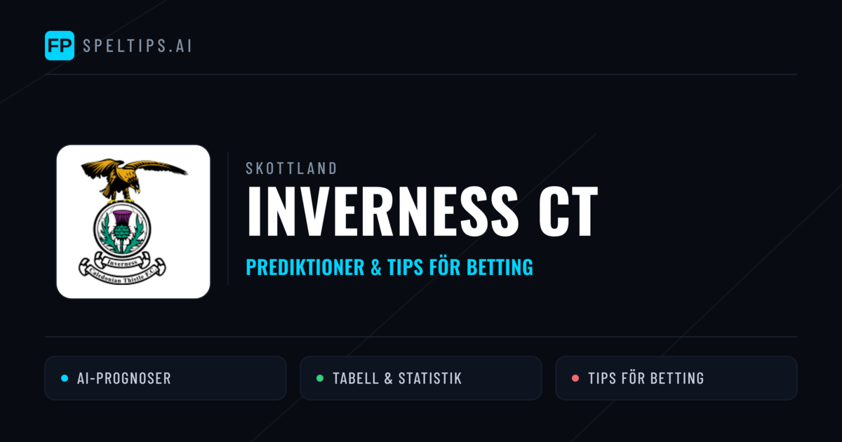 Inverness CT Prognoser & Statistik