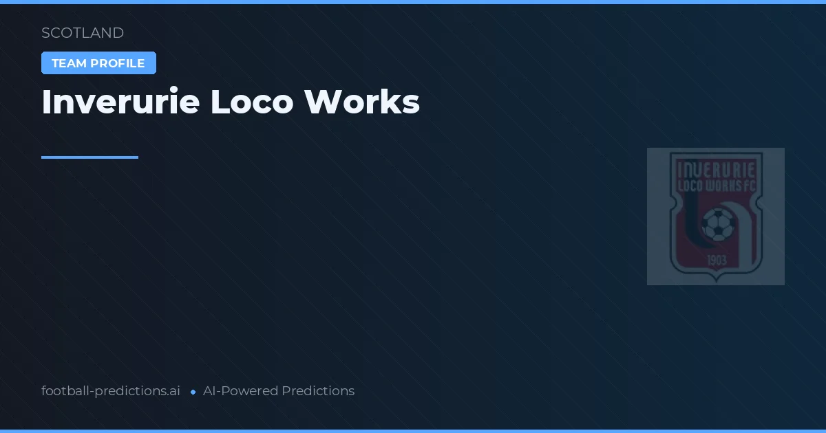 Inverurie Loco Works Prognoser & Statistik