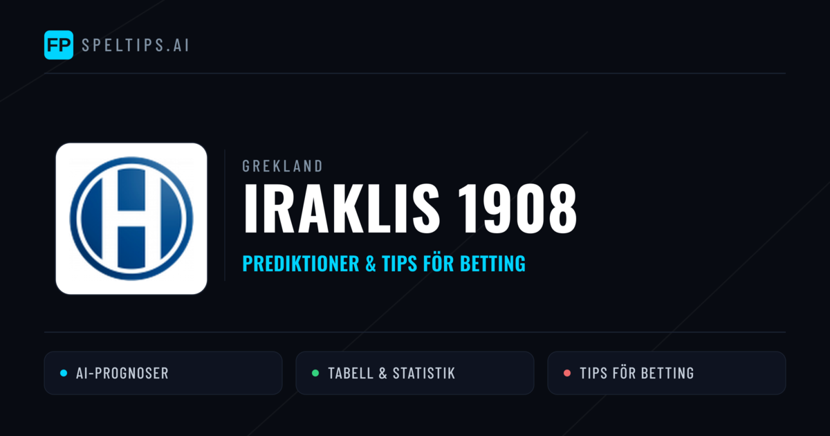 Iraklis 1908 Prognoser & Statistik
