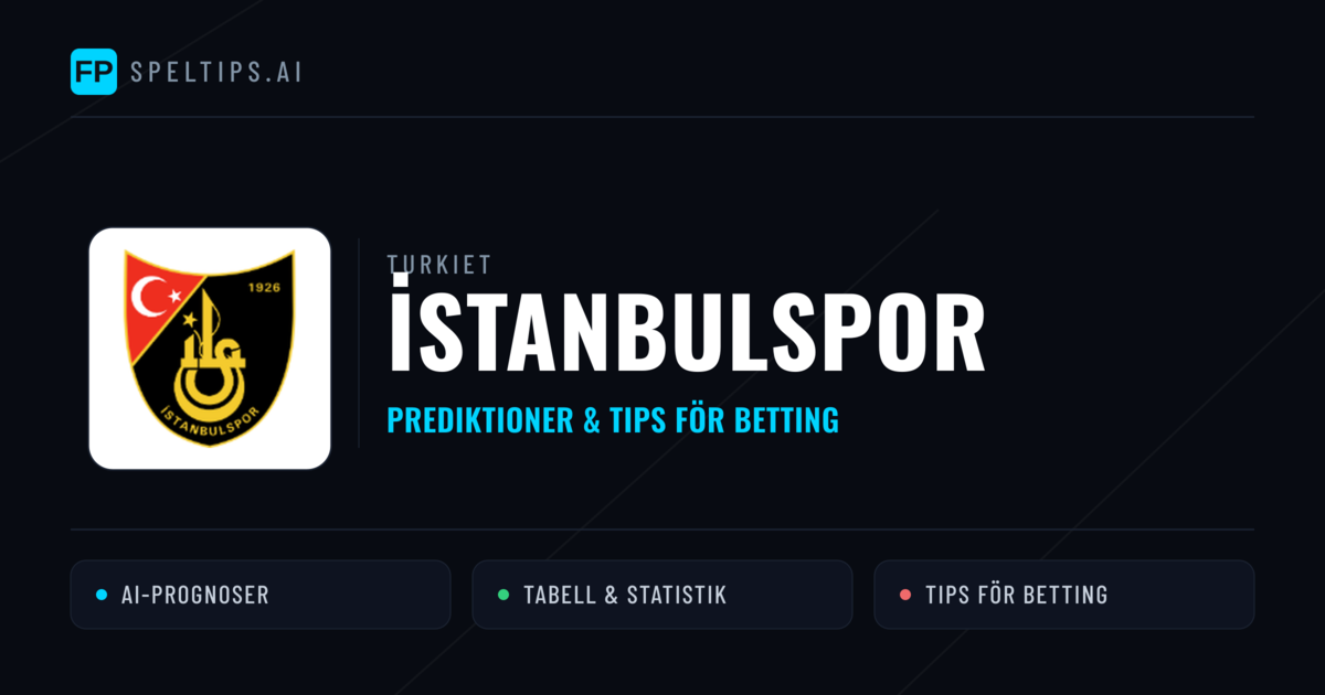 İstanbulspor Prognoser & Statistik
