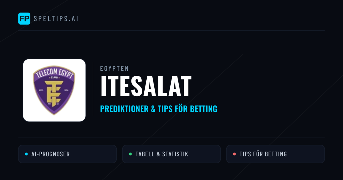 Itesalat Prognoser & Statistik