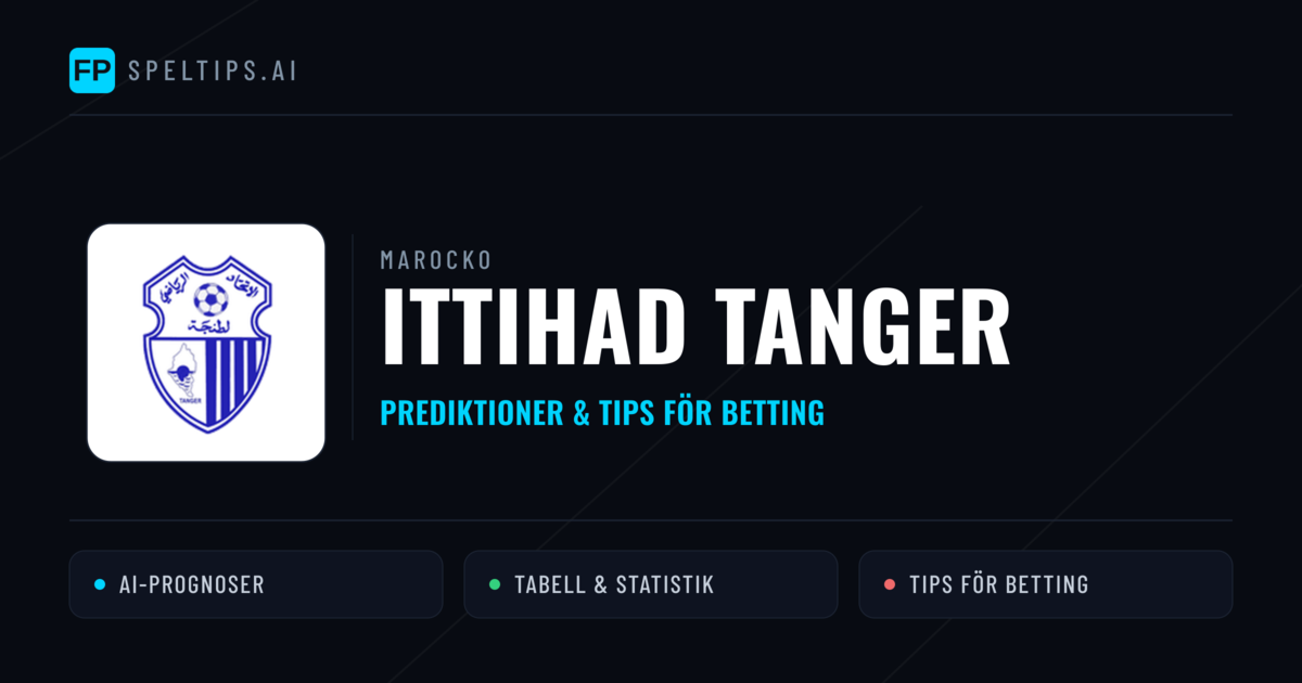 Ittihad Tanger Prognoser & Statistik