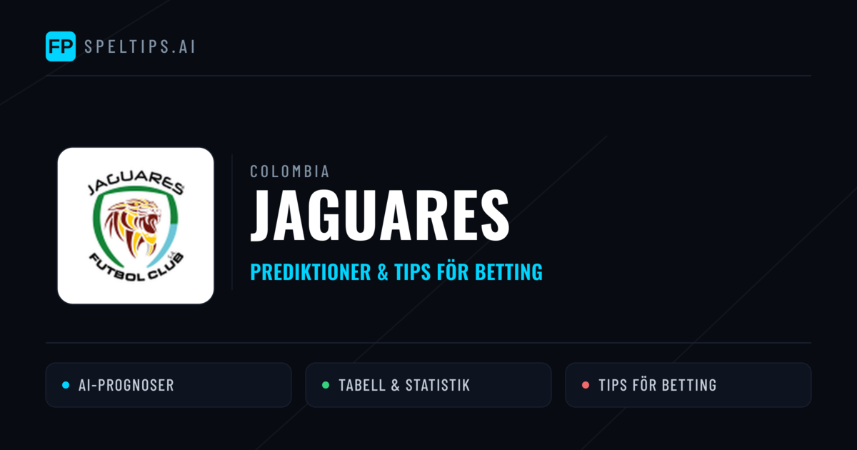 Jaguares Prognoser & Statistik