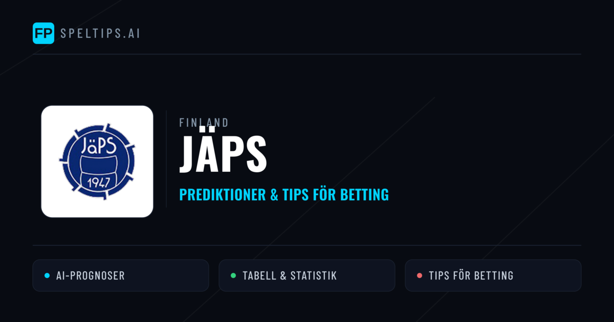 JäPS Prognoser & Statistik