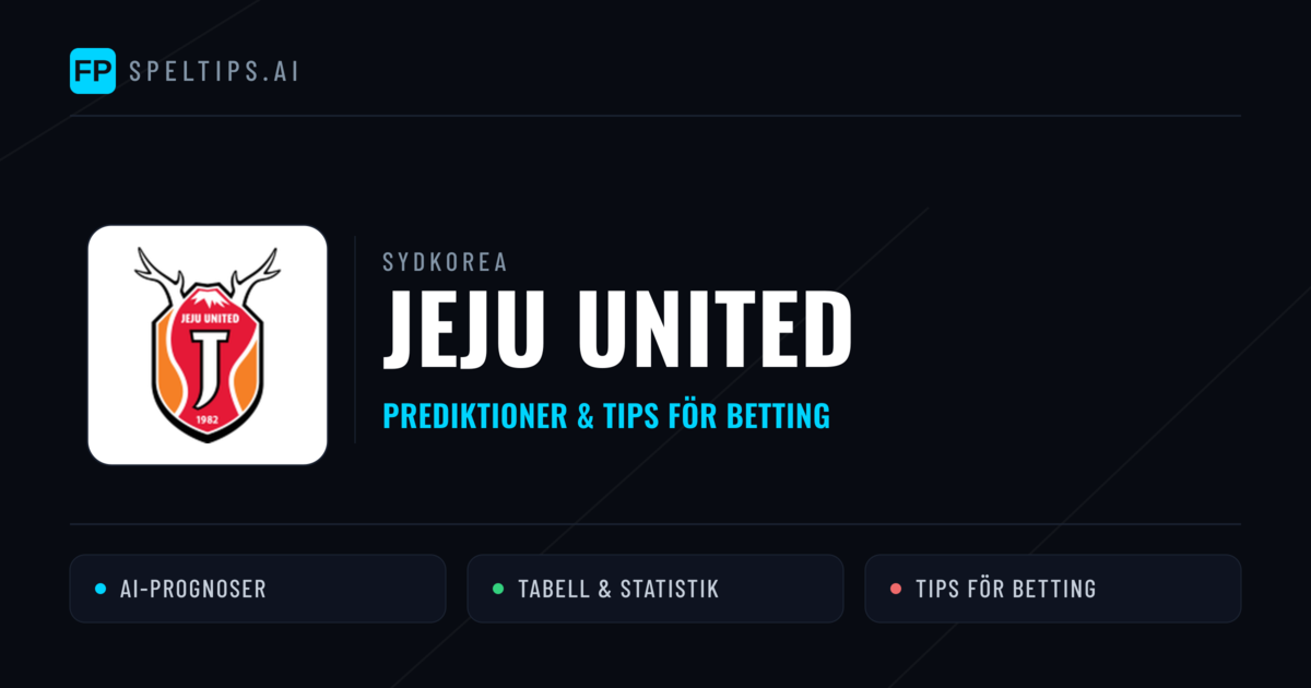 Jeju United Prognoser & Statistik