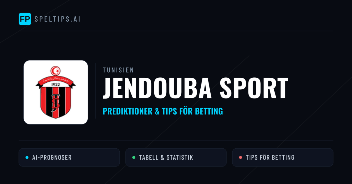 Jendouba Sport Prognoser & Statistik
