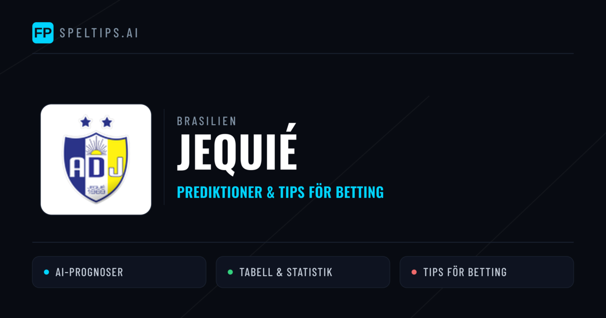 Jequié Prognoser & Statistik