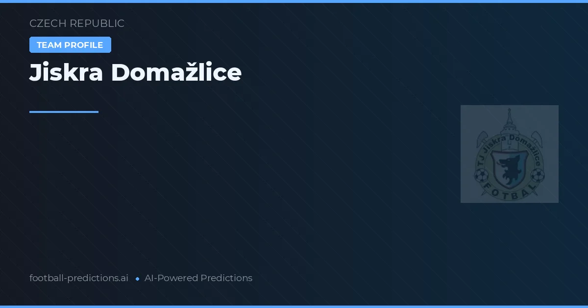 Jiskra Domažlice Prognoser & Statistik