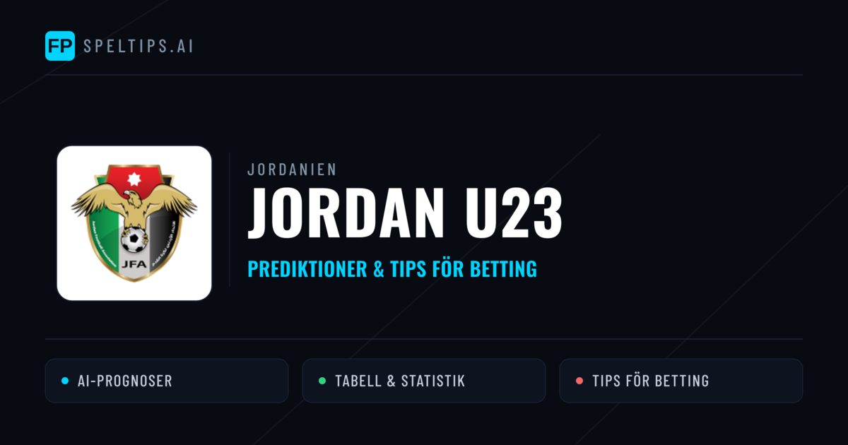 Jordan U23 Prognoser & Statistik