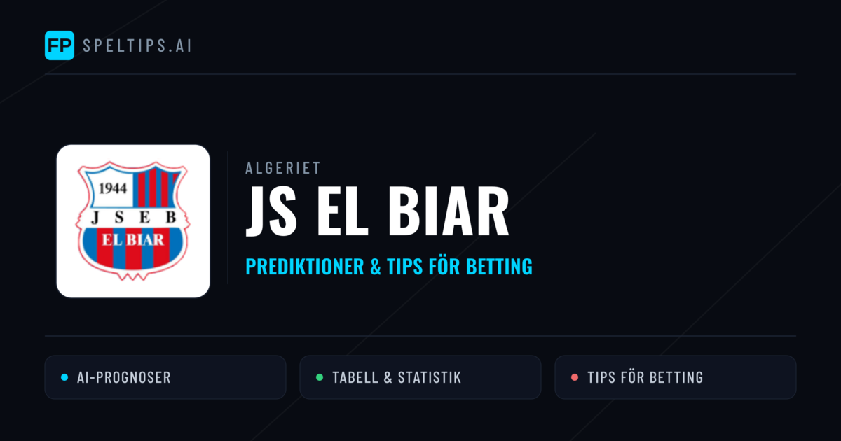 JS El Biar Prognoser & Statistik