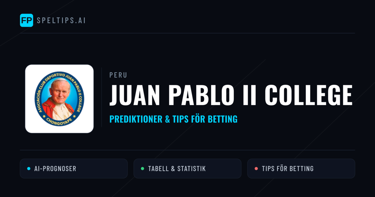Juan Pablo II College Prognoser & Statistik