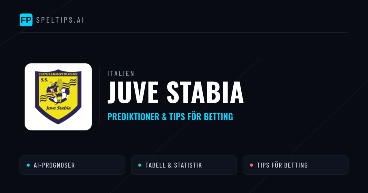 Juve Stabia Prognoser & Statistik