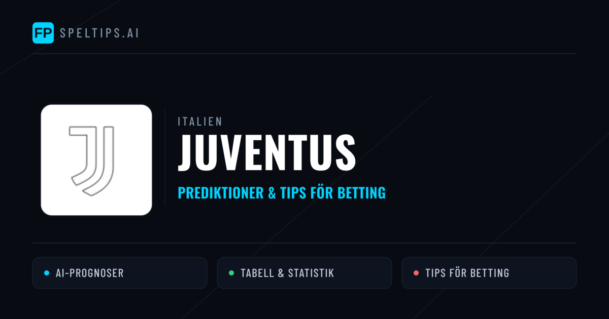 Juventus Prognoser & Statistik