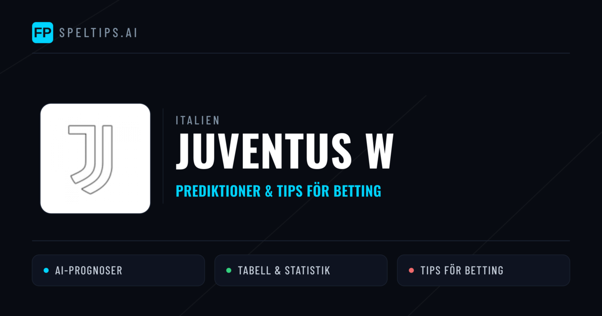 Juventus W Prognoser & Statistik