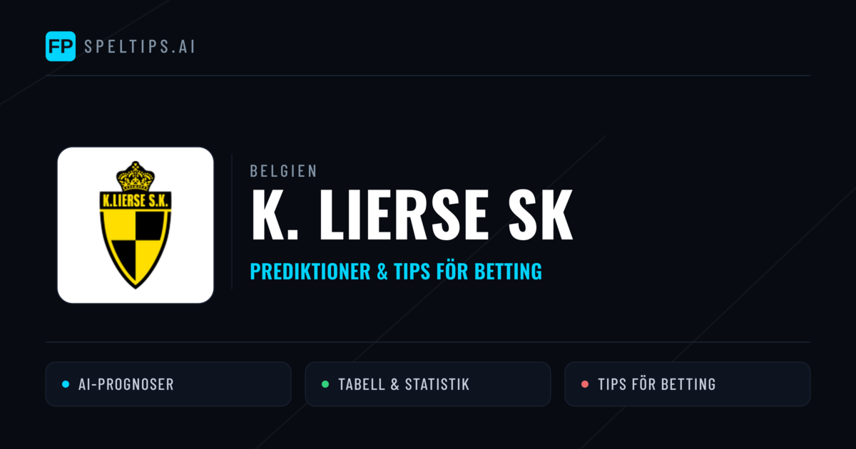 K. Lierse SK Prognoser & Statistik