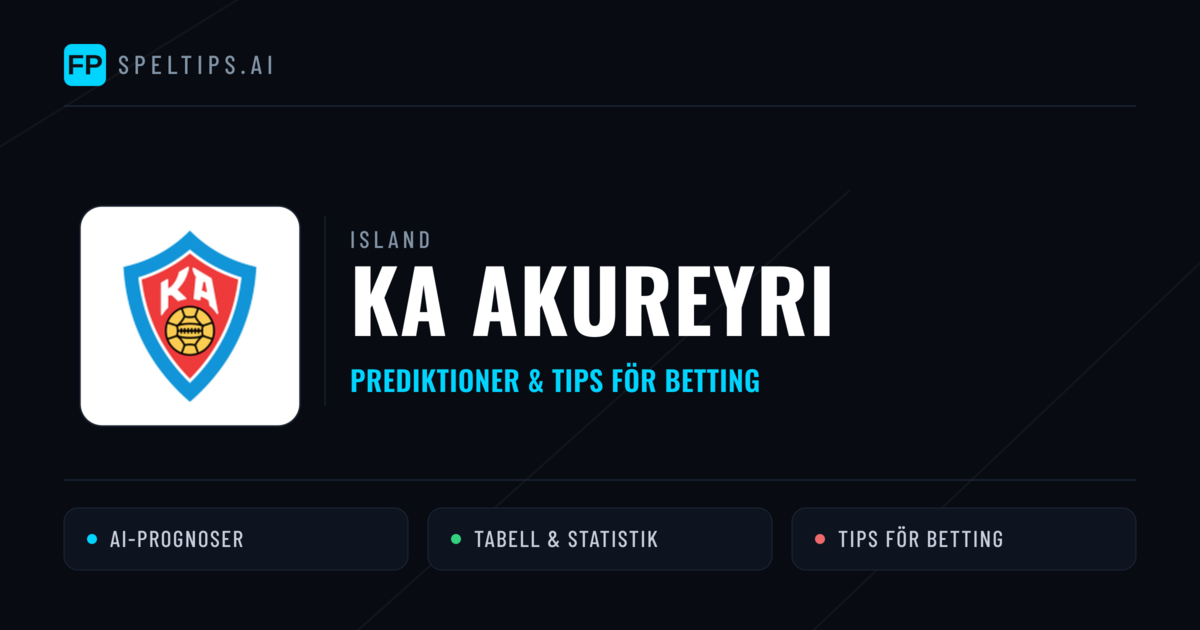 KA Akureyri Prognoser & Statistik