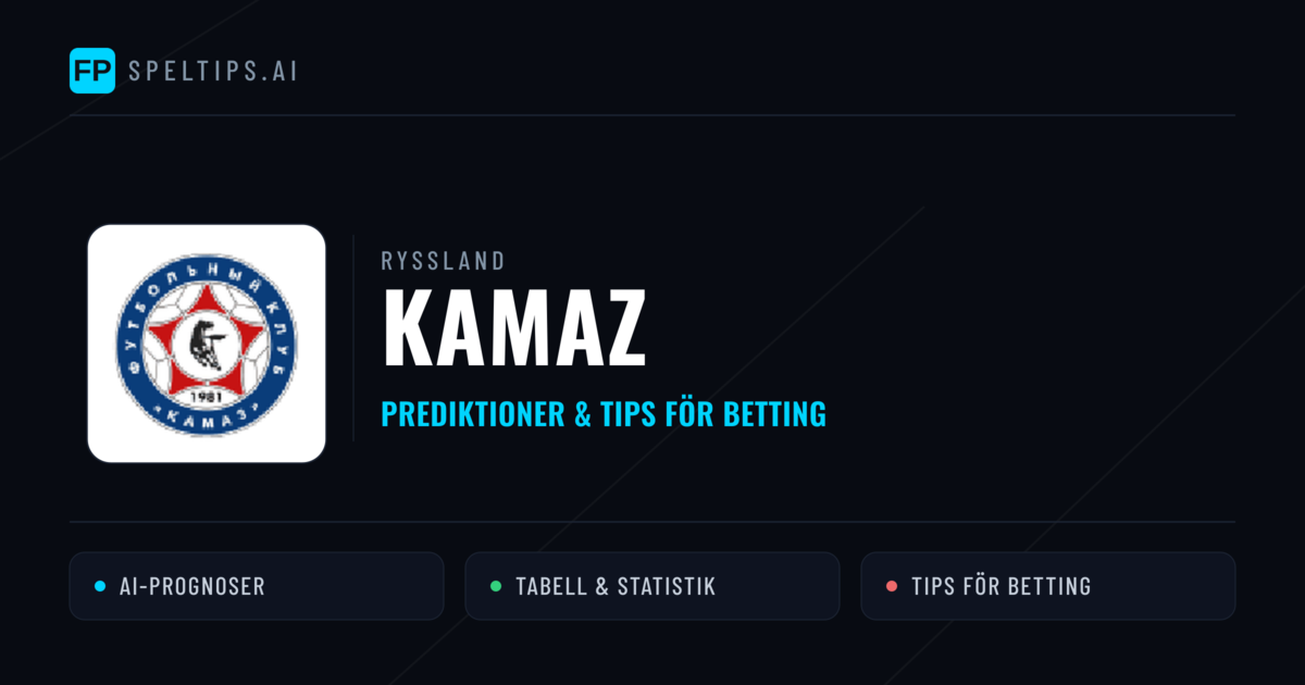 KAMAZ Prognoser & Statistik