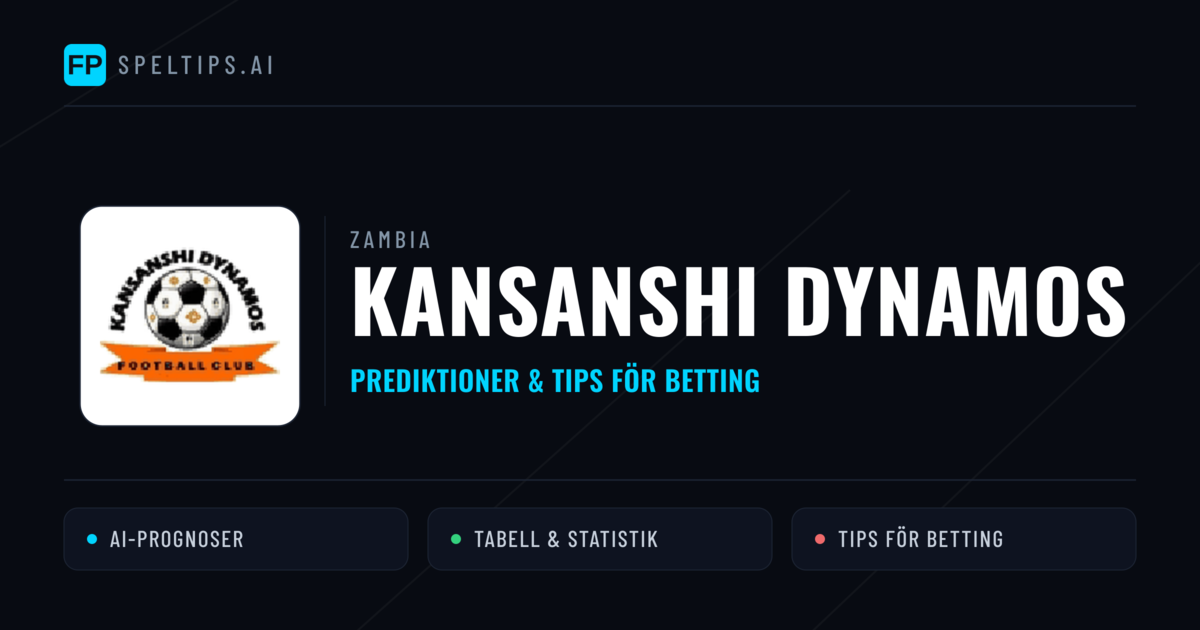 Kansanshi Dynamos Prognoser & Statistik
