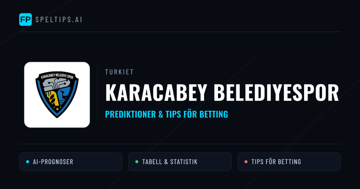 Karacabey Belediyespor Prognoser & Statistik