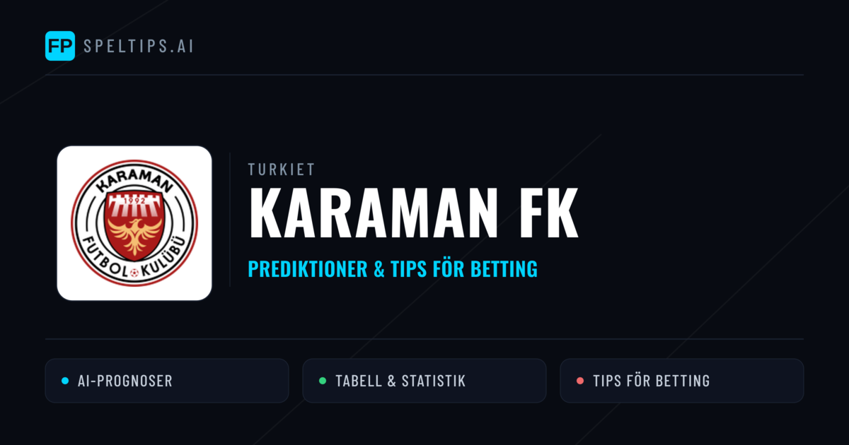 Karaman FK Prognoser & Statistik