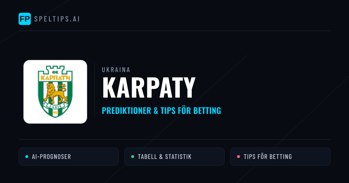 Karpaty Prognoser & Statistik