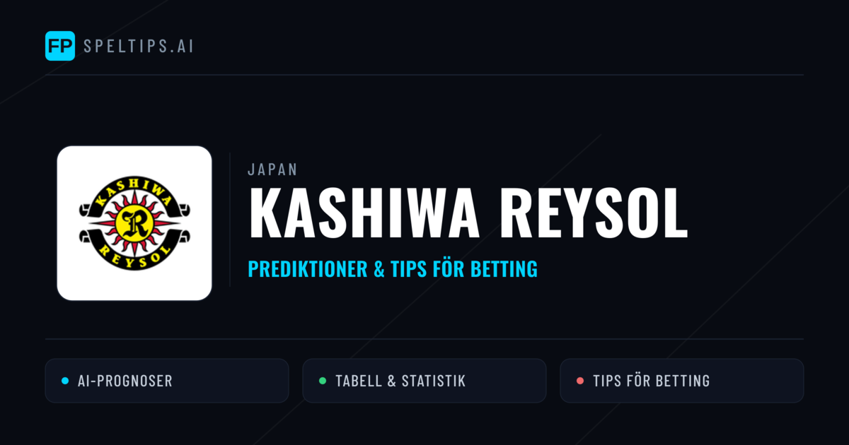 Kashiwa Reysol Prognoser & Statistik