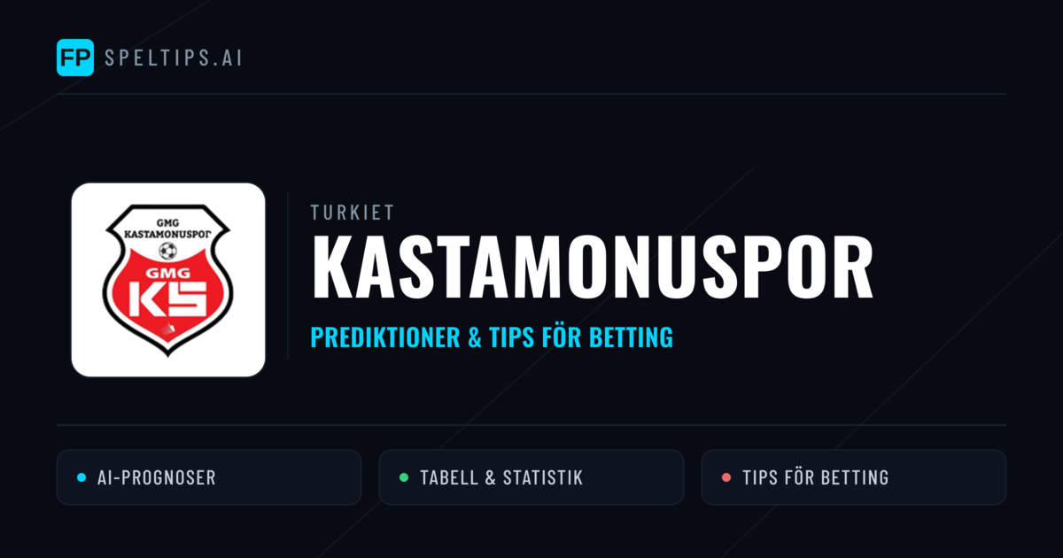 Kastamonuspor Prognoser & Statistik