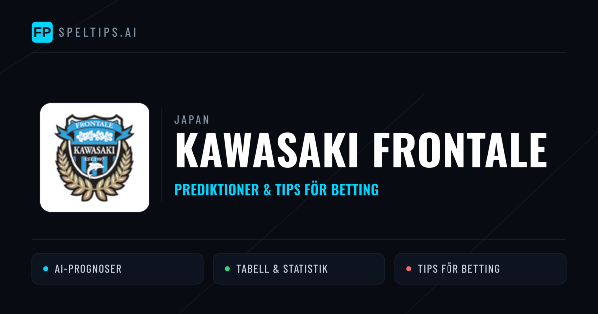 Kawasaki Frontale Prognoser & Statistik